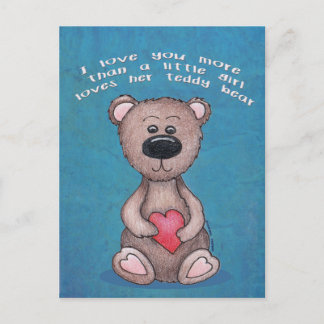 Love You More Postcard