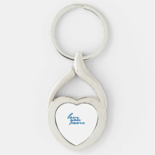 Love You More Refined Aesthetic Key Ring