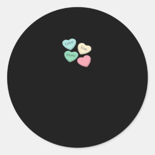 Love You More Signature Design  Classic Round Sticker