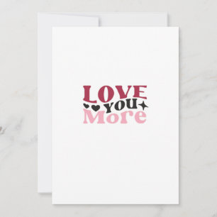 Love You More Subtle Detail Design Holiday Card