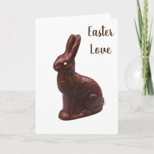 **LOVE  YOU MORE THAN CHOCOLATE** EASTER LOVE HOLIDAY CARD