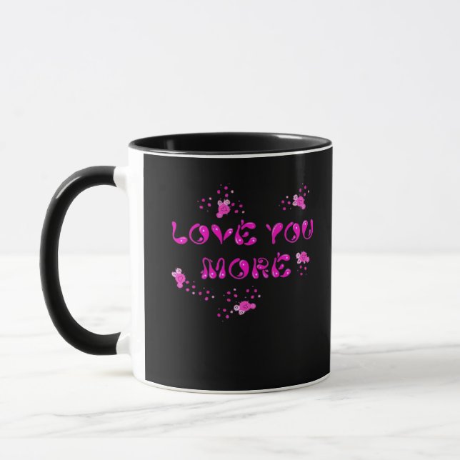 Love You More Visual Style  Mug (Left)