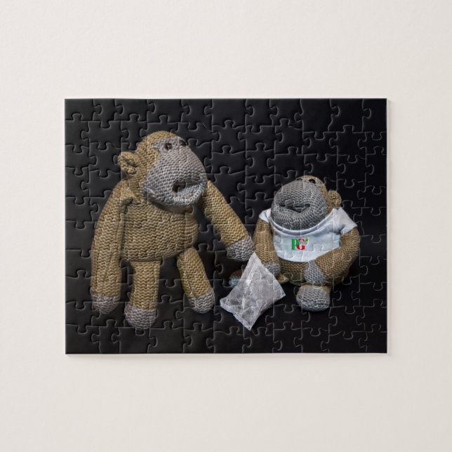 Love you Mrs Monkey Jigsaw Puzzle (Horizontal)