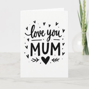 Love You Mum Best Wishes Card