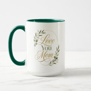 Love You Mum Birthday Botanical Mug