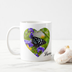 Love you Mum butterfly coffee mug