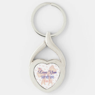 Love You Mum Chic Cute Keepsake Mothers Day Key Ring