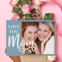 Love You Mum Custom Photo and Text