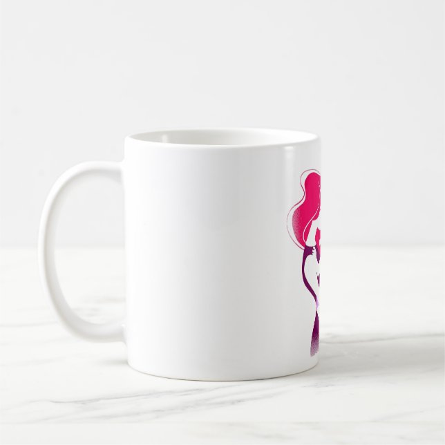 Love You Mum - Cute & Heartfelt Mother's Day Desig Coffee Mug (Left)