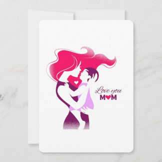 Love You Mum - Cute & Heartfelt Mother's Day Desig Invitation