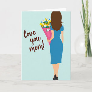 Love You Mum Flowers Gift Card