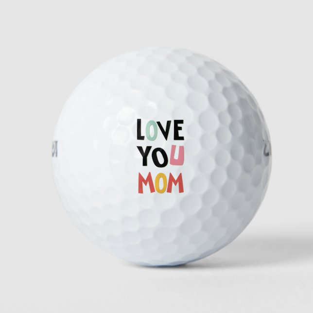 Love You Mum Golf Ball (Front)