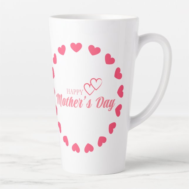 Love you Mum Happy Mother's day  Latte Mug (Right)