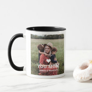 Love You Mum Heart Mother's Day Photo Keepsake Mug