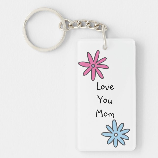 Love You Mum Key Ring (Front)
