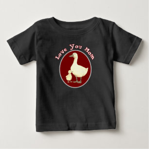 "Love You Mum" Mother and Baby Duck Kids T-Shirt