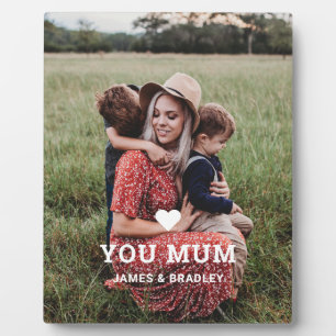 Love You Mum Mother's Day Family Photo Keepsake Plaque