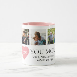 Love You Mum Photo Collage Mothers Day Mug