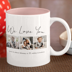 Love You Mum Photo Two-Tone Coffee Mug