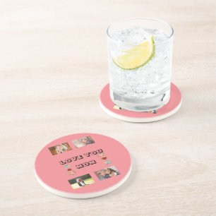 Love You, Mum Snazzy Pakenham Font 4 photos  Coaster