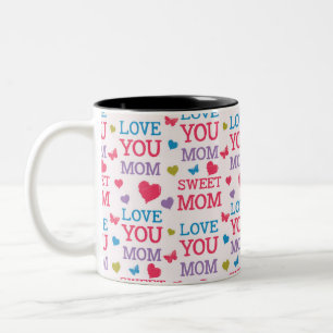 Love you Mum Two-Tone Coffee Mug