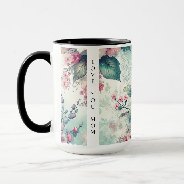 Love You Mum | Watercolor Roses Mug (Left)
