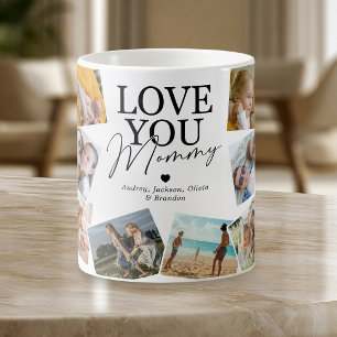 Love You Mummy 14 Photo Collage Mug