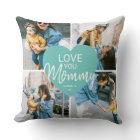 Love You 'Mummy' Custom Photo Collage Heart