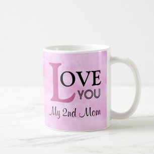 Love You My 2nd Mum Name Pink Clouds Coffee Mug