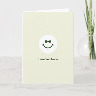 Love You Nana Smiling Face Card