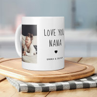 Love You Nana | Two Photo Handwritten Text