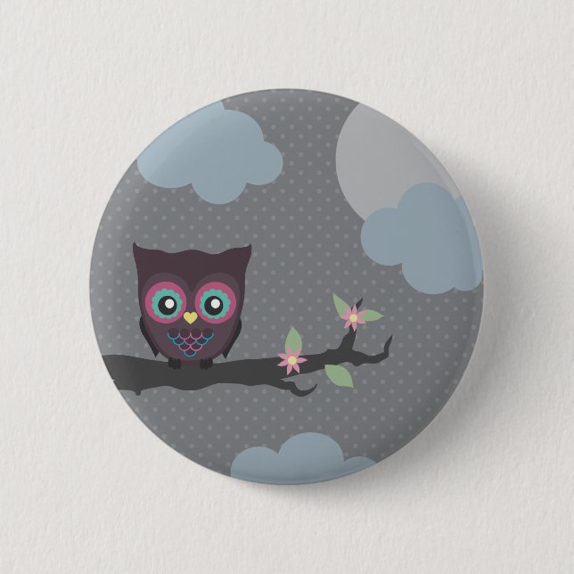 Love You Owl-ways! 6 Cm Round Badge (Front)