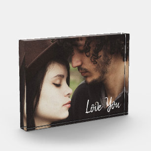Love You   Personalised Photo Block