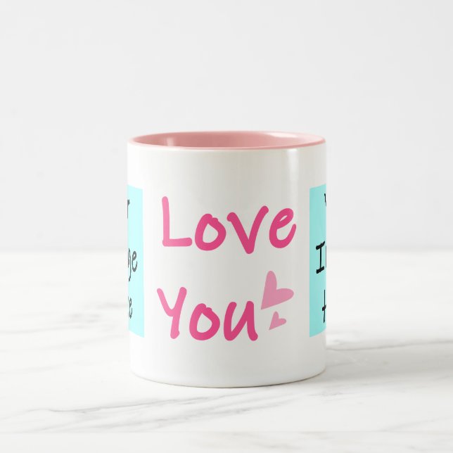 Love You Personalised Two-Tone Coffee Mug (Center)