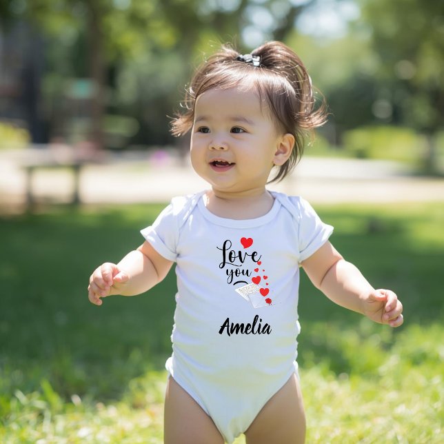 Love You Personalized Baby Bodysuit (Creator Uploaded)