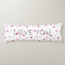 LOVE YOU Pink Polka Dots Sweet Valentine Decor Fun