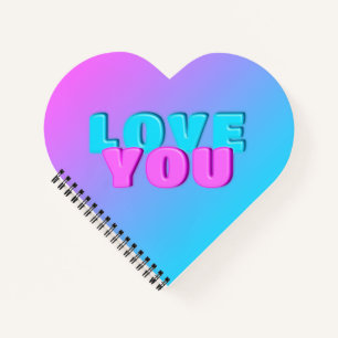 love you planner notebook