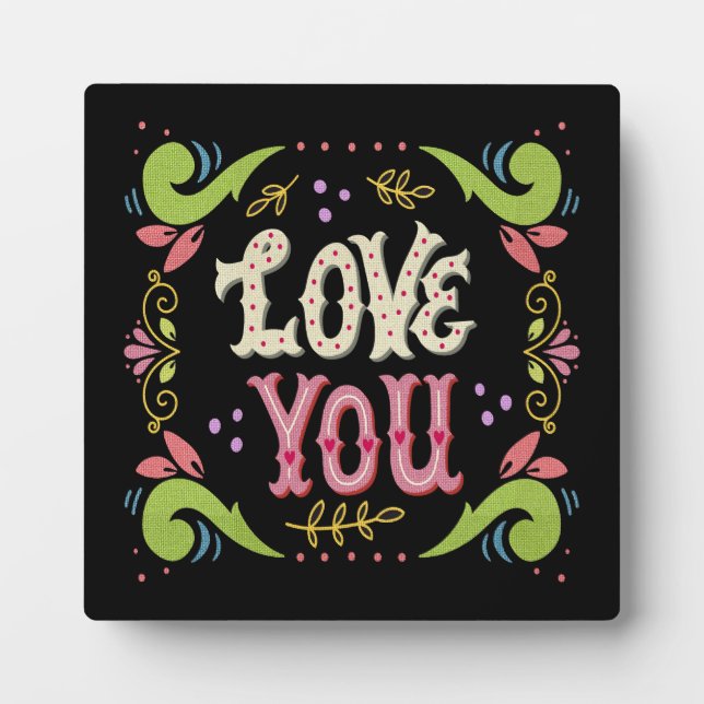 LOVE YOU PLAQUE (Front)