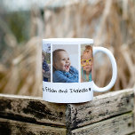 Love You Pop Happy Father's Day 2023 5 Photo Coffee Mug<br><div class="desc">Cute father's day mug personalised with 5 photos , love you Pop typography and grandkids names.</div>