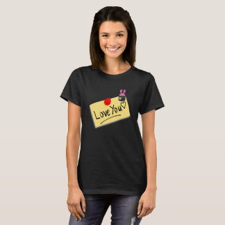Love you - post it note T-Shirt