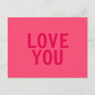 LOVE YOU Postcard