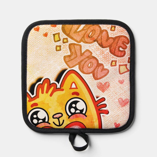 Love you pot holder (Front)
