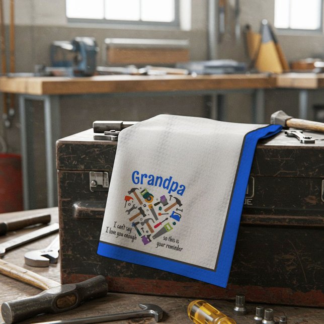 Love You Reminder Kitchen Towel - Tools (Blue) (Creator Uploaded)