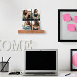 Love You Romantic Sweet Photo Collage Picture Ledge<br><div class="desc">This cute and sweet photo ledge design is perfect for your girlfriend, boyfriend, wife, or husband. It features a photo collage design with four different customisable photos with the message, "I'll love you forever, " which can be personalised however you'd like. The font is white artsy serif typography and includes...</div>