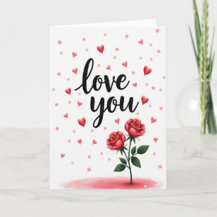 Love You Roses Special Card