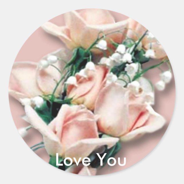 Love You Roses Sticker (Front)