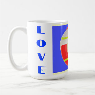 Love you Royal Blue with words Coffee Mug