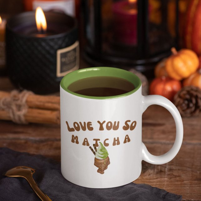 Love You So Matcha Two-Tone Coffee Mug (Creator Uploaded)