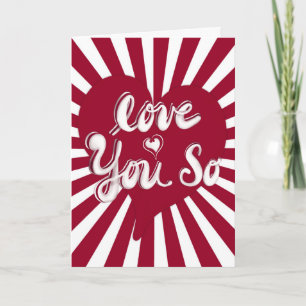 Love You So - Sweethearts Collection Card