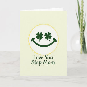 Love You Step Mom Smile Card